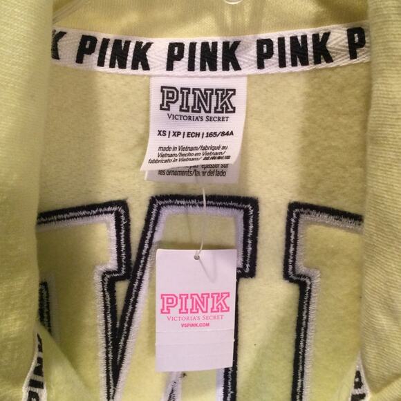 PINK Victoria's Secret XS yellow pullover NWT - Picture 2 of 4